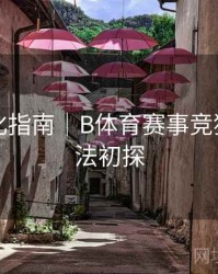 系统优化指南｜B体育赛事竞猜赔率算法初探