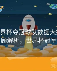 B体育世界杯夺冠球队数据大揭秘｜回顾解析，世界杯冠军
