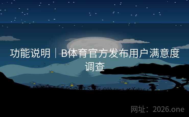 功能说明｜B体育官方发布用户满意度调查