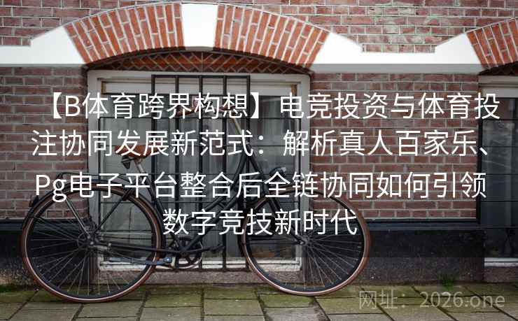 【B体育跨界构想】电竞投资与体育投注协同发展新范式：解析真人百家乐、Pg电子平台整合后全链协同如何引领数字竞技新时代